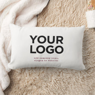 Personalisiertes Logo und Text Unternehmens Lendenkissen