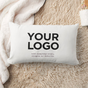Personalisiertes Logo und Text Unternehmens Lendenkissen