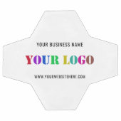 Personalisiertes Logo und Text-Werbeball Fußball (Flach)