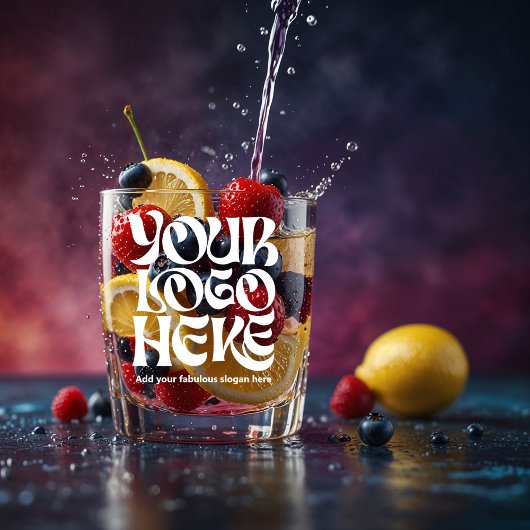 Personalisiertes Logo und Text Whiskyglas