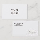Personalisiertes Logo Visitenkarte (Vorne/Hinten)