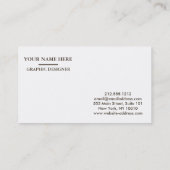 Personalisiertes Logo Visitenkarte (Rückseite)