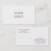Personalisiertes Logo Visitenkarte (Vorne/Hinten)