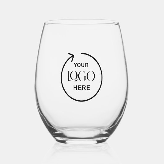 Personalisiertes Logo Weinglas Weinglas Ohne Stiel (Vorderseite)