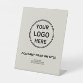 Personalisiertes Logo-Werbegeschäft Sockelschild (Vorderseite)