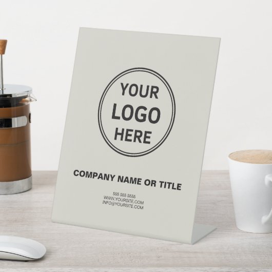 Personalisiertes Logo-Werbegeschäft Sockelschild (In SItu)