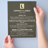 Personalisiertes Logo, Werbung für juristische Die Flyer (Hand)