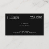 Personalisiertes Logo, Zahnarzternennung Visitenkarte (Vorderseite)