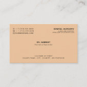 Personalisiertes Logo, Zahnarzternennung Visitenkarte (Vorderseite)