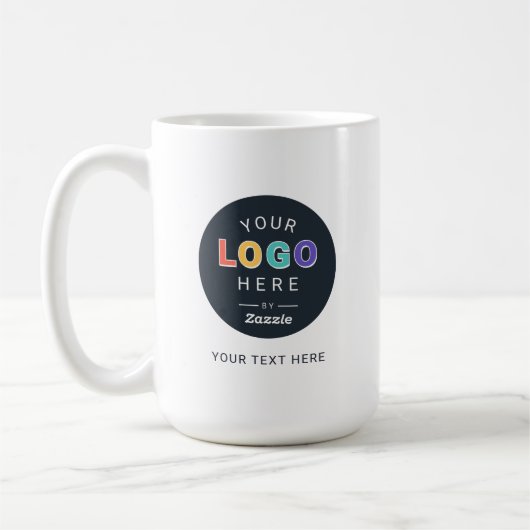 Personalisiertes Logodesign Kaffeetasse (Links)