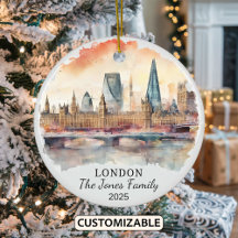 Personalisiertes Londoner Ornament, England