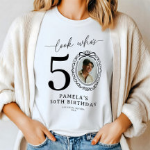 Personalisiertes 'Look Who's 50' Foto-Geburtstags-