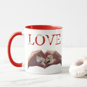 Personalisiertes LOVE-Akronym-Foto Tasse