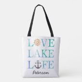 Personalisiertes Love See-LebenseeWatercolor Tasche (Rückseite)