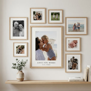 Personalisiertes Love You Mama Foto Poster   Benut