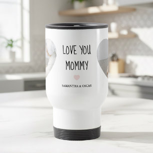 Personalisiertes „Love You Mommy“-Foto Individue Reisebecher