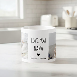 Personalisiertes Love You Nana   Individuelles Fot Espressotasse