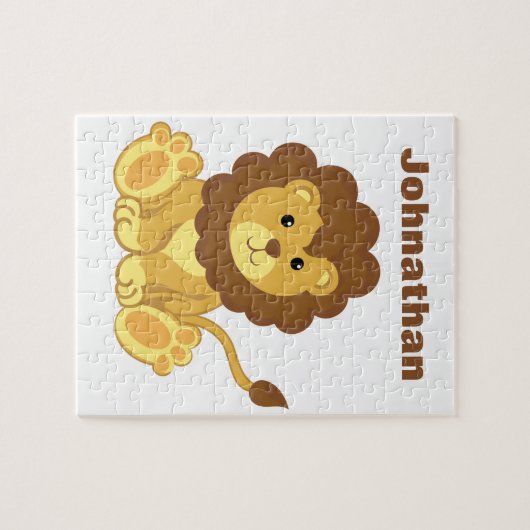 Personalisiertes Löwe-Puzzlespiel Puzzle (Horizontal)