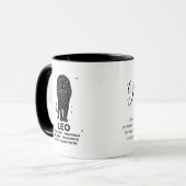 Personalisiertes Löwe-Sternzeichen Name und Eigens Tasse (Vorderseite Links)