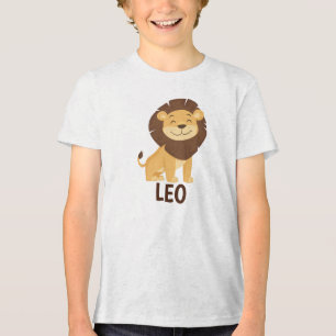 Personalisiertes Löwe-Sternzeichen Tri-Blend Shirt