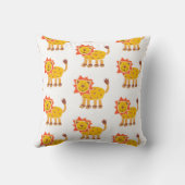 Personalisiertes LöwenCollage Druckkissen Kissen (Rückseite)