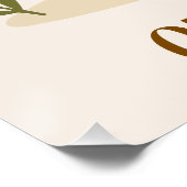 Personalisiertes Löwenposter für Kinder Poster (Ecke)