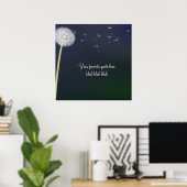Personalisiertes Löwenzahngemälde Poster (Heimbüro)