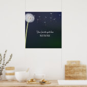 Personalisiertes Löwenzahngemälde Poster (Küche)