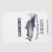 Personalisiertes Lucky Catfish Handtuch (Horizontal)