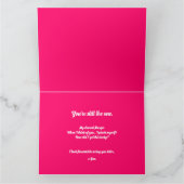 Personalisiertes Lucky Horseshoe und Rose Liebe Karte (Innenseite)