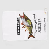 Personalisiertes Lucky Muskie Handtuch (Horizontal)