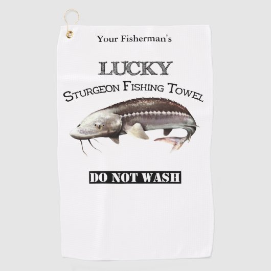 Personalisiertes Lucky Sturgeon Handtuch (Vorderseite)