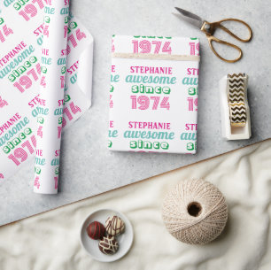 Personalisiertes lustiges 50. Geburtstagszitat  Geschenkpapier