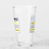 Personalisiertes, lustiges Bier-/Apfelglas Glas (Links)