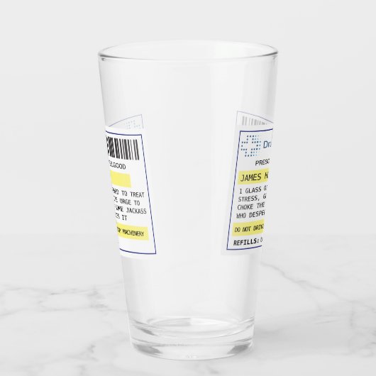 Personalisiertes, lustiges Bier-/Apfelglas Glas (Rechts)