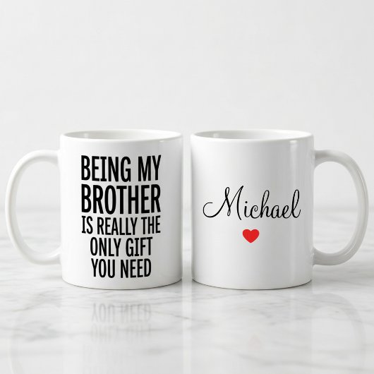 Personalisiertes lustiges Bruder-Geschenk Tasse