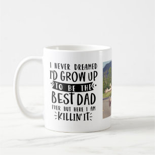 Personalisiertes Lustiges Foto für den besten Papa Kaffeetasse