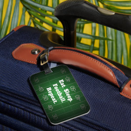 Personalisiertes lustiges Fußball-Thema Gepäckanhänger