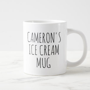 Personalisiertes lustiges Gag-Geschenk Eiscreme  Jumbo-Tasse