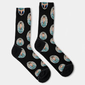 Personalisiertes lustiges Gesichtsfoto Socken (Rechts)
