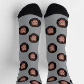 Personalisiertes lustiges Gesichtsfoto Socken (Oben)