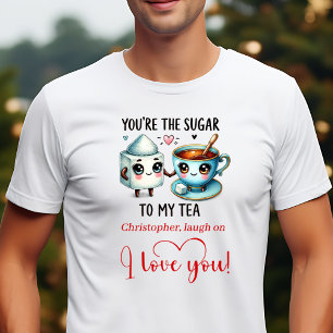 Personalisiertes lustiges Lebensmittel-Valentinsta T-Shirt