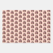 Personalisiertes Lustiges Pfirsich-Benutzerfoto Geschenkpapier Set (Vorderseite 2)