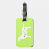 Personalisiertes lustiges Pool-Party Labradors Gepäckanhänger (Rückseite vertikal)