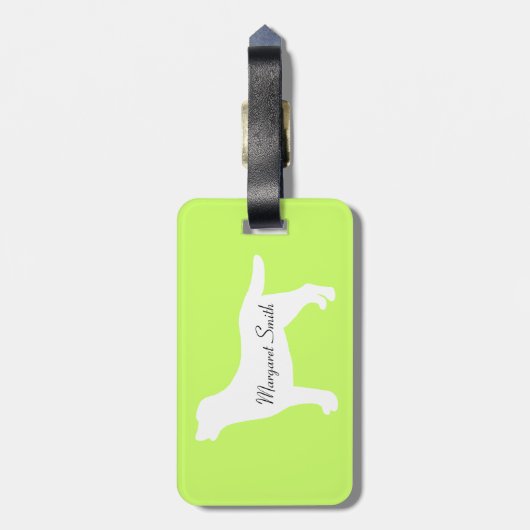 Personalisiertes lustiges Pool-Party Labradors Gepäckanhänger (Rückseite vertikal)