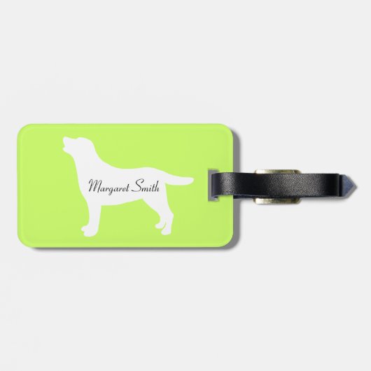 Personalisiertes lustiges Pool-Party Labradors Gepäckanhänger (Rückseite horizontal)