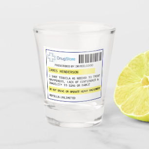 Personalisiertes lustiges Rezept-Schnapsglas Schnapsglas
