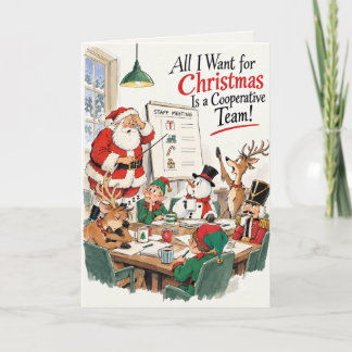 Personalisiertes lustiges Weihnachtsgeschenk für M Feiertagskarte