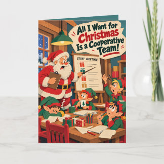 Personalisiertes lustiges Weihnachtsgeschenk für M Feiertagskarte