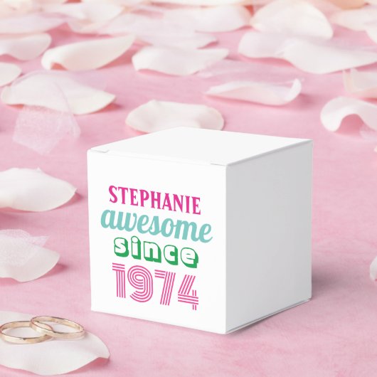 Personalisiertes lustiges Zitat zum 50. Geburtstag Geschenkschachtel (Hochzeit)